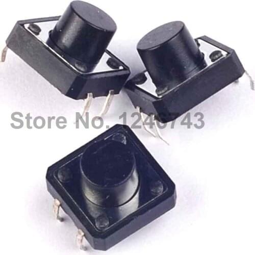 50PCS 12x12x8mm Tactile Switches Push Button Tact Switch 12*12*8mm
