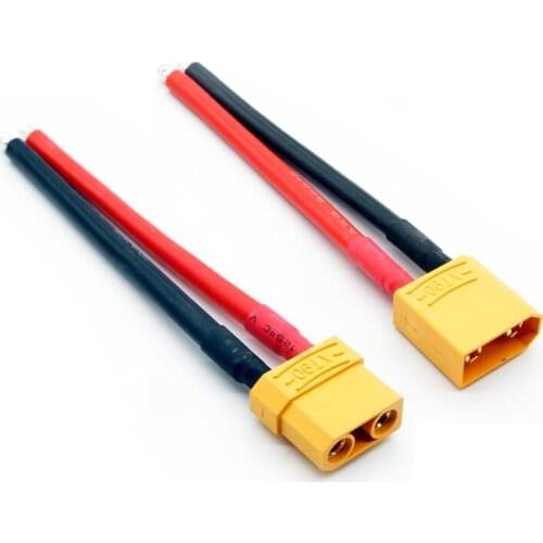 XT90 Male plug XT90 Female plug Connectors With 10AWG Silicone Wire 10CM For RC Lipo Battery Airplane Drone