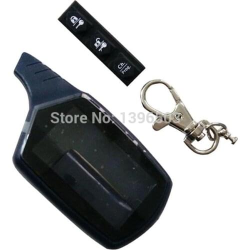10 PCS/lot B9 Case Keychain Body Cover for Russian Version 2 way LCD Remote Control Key Fob Chain Twage Starline B9 B6 A91 A61