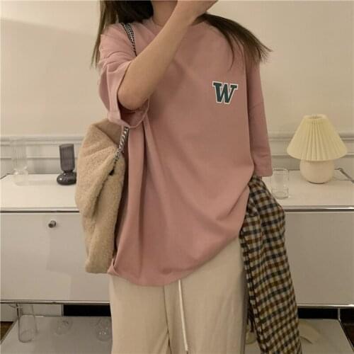 Cheap wholesale 2021 spring summer autumn new fashion casual woman t-shirt lady beautiful nice women Tops female Ay6089