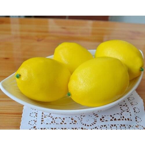 Fake Fruit Home House Kitchen Party Decoration Artificial Lifelike Simulation Artificial Lemon Fake Fruits Decoration