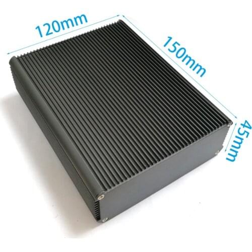 Electrical project box shell PCB Aluminum enclosure Chassis extruded case DIY120*45*150mm NEW wholesale price