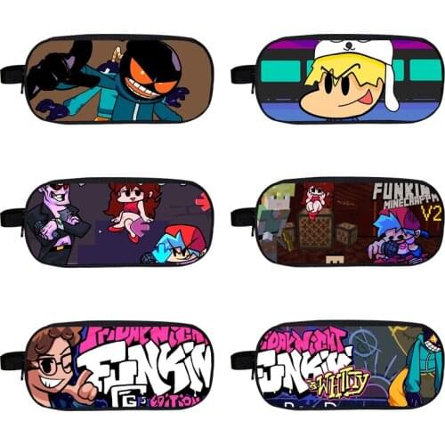 New Anime Friday Night Funkin 3D Pencil case Cosplay Handbag Children School Gift Women Cosmetic bags Unisex Harajuku Mochila