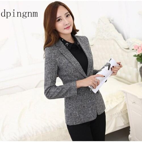 New Fashion Women Solid Blazer Females Casual Suit Womens Single Button Slim Jacket Female Top Coat Cape Ladies Korean Style