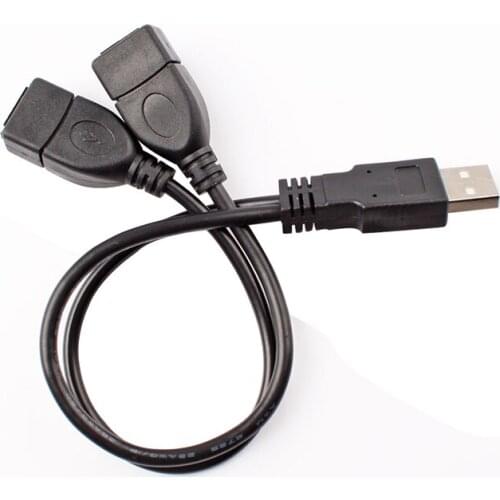 New USB 2.0 A Male to 2 Double Dual USB Female Splitter Cable HUB Charger #79972