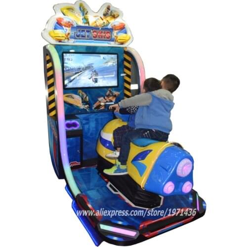 Very Funny Children Coin Operated Drive Airship Boat Video Simulator Racing Arcade Game Machine