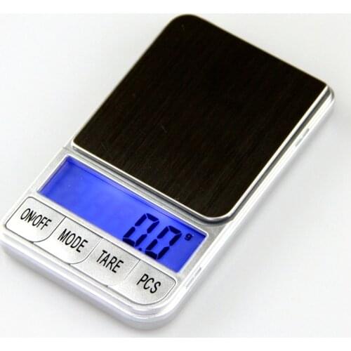 500gx0.1g Portable Mini Electronic Digital Scales Pocket Case Postal Kitchen Jewelry Weight Balanca Digital Scale Blue Backlit