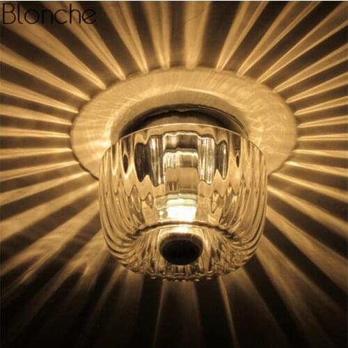 Modern Glass Shadow Ceiling Lamp Led Ceiling Light Home Lighting Fixtures for Living Room Kitchen Bar Luminaire Industrial Decor