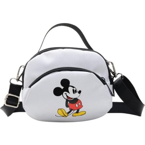 Disneys new casual messenger bag girl student canvas bag cartoon shoulder bag wild Japanese small square bag