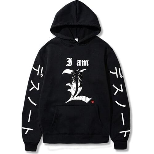 Death Note Sweatshirts Women/man Hoodies Ladies Long Sleeve Casual Hooded Pullover Clothes Sweatshirt