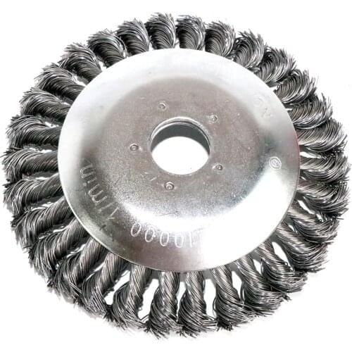 Weed Brush Steel Wire Wheel Brush Cutter grass Dust Removal Power Tool Lawn Mower Machines Edge Weed Trimmer Head Accessaries