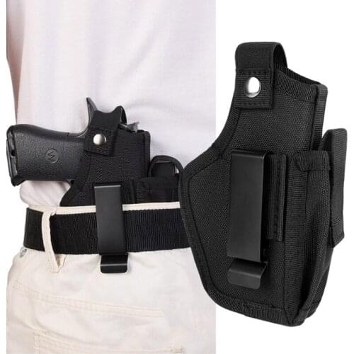 Universal Tactical Compact Pistol Holster Waist Case Glock Gun Waistband Bag pouch Hunting Accessory Right Left Side