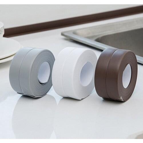 Sealing Tape Mildew Proof Waterproof Self Adhesive Strip Bumper Strip For Sealing Seams Of Gas Stove Sink Basin Bathtub And Wall