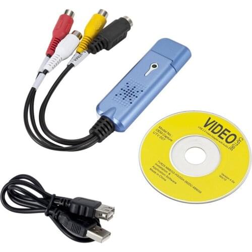 USB2.0 VHS To DVD Converter Convert Analog Video To Digital Format Audio Video DVD VHS Record Capture Card Quality PC Adapter