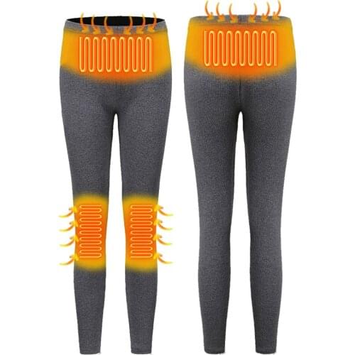 Women Heated Pants Cycling Heating Pants Electric USB Heating Thermal Underwear Pants Clothes 2 Side Wear 3 Colour for Winter