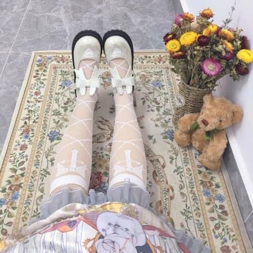 Big Size Bowknot Sweet Girls Female Kawaii Tea Party Japanese Cute Anime Lolita Shoes Feminine Student Cosplay Low Heel Flats