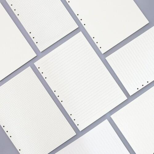 1PC A5 Loose Leaf Notebook Refill Spiral Binder Inner Page Diary Weekly Monthly Planner Line Dot Grid Inside Paper 016029