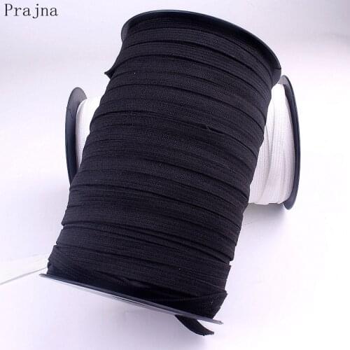 3/6/MM100 Yards Whiteblack Flat Elastic Bands Elastic rubber band wedding Garment elastic tape for DIY sewing Stretch Rope acces