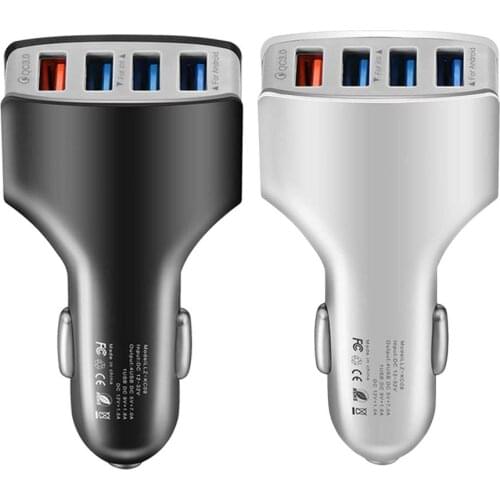 4 Ports USB Car Charge Quick Mini Fast Charging For IPhone 11 Xiaomi Huawei Mobile Phone Charger Adapter In Car