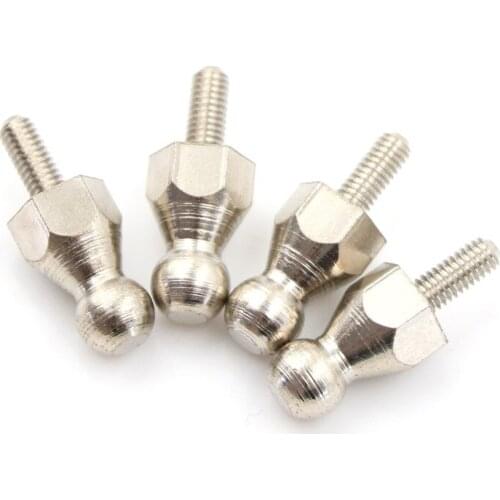 4PCS 08021 HSP Shock Ball Mount For RC 1/10 Model Car Spare Parts Sliver