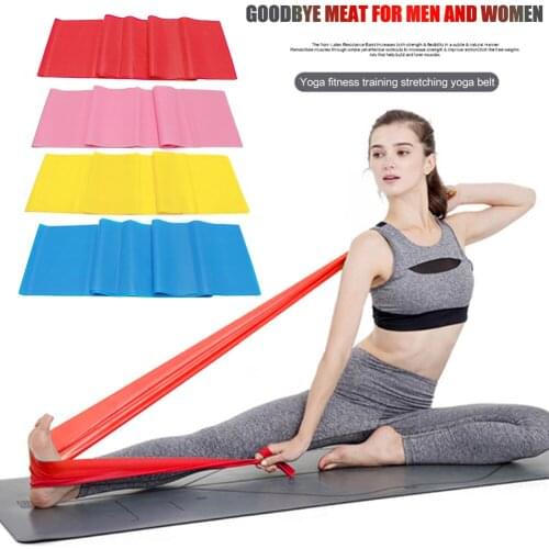 4Pcs Yoga Stretch Band Training Pull Rope Sports Pilates Fitness Resistance Belt Yoga Tension Belt Elastic Belt Fitness Sport