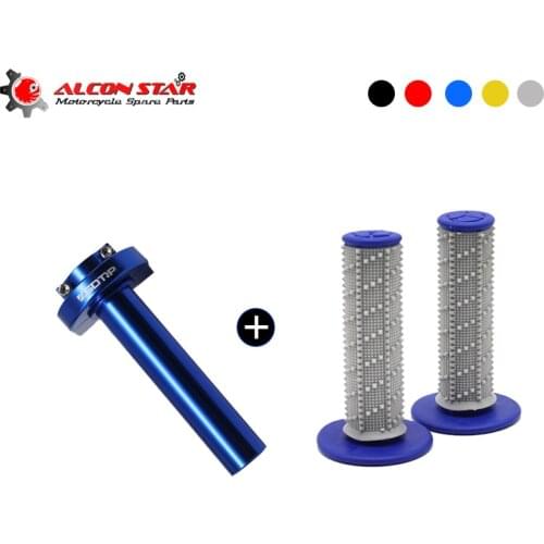Alconstar- Motorcycle 7/8" Handle bar Hand Grips with CNC Quick Twist Throttle Tube Grips For Honda Grom CBR600RR F3 F4 CBR600