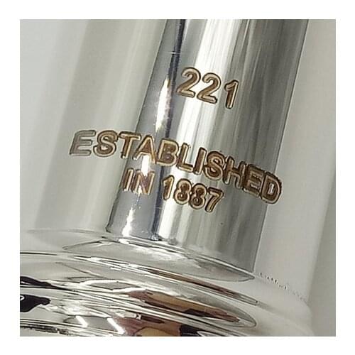 Free Shipping Flute 221 Silver Plated Professional Flute Instrument Intermediate Student Flutes C Leg 16 Holes Closed E Key