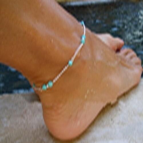 Wholesale Sales Unique Nylon Beaded Beads Chain Anklets Souvenirs Ankle Bracelet Foot Jewelry Fast Free Ship Bohemian