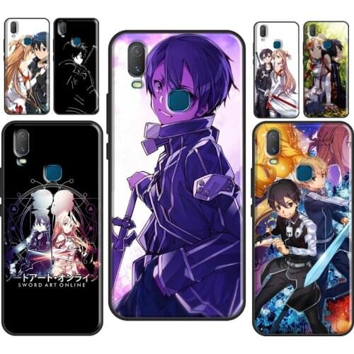 Sword Art Online Kirito Asuna SAO Case For Vivo Y11 2019 V17 Neo V20 SE Y1S Y12 Y17 Y19 Y20 V11 i Y30 Y50 Y70 Y91C Coque
