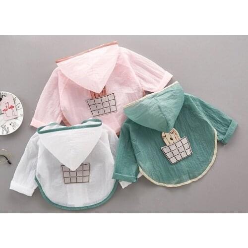 Childrens Clothing Boys and Girls Sunscreen New Small and Medium-Sized Childrens Light Air-Conditioned Jacket Sunscreen Jacket