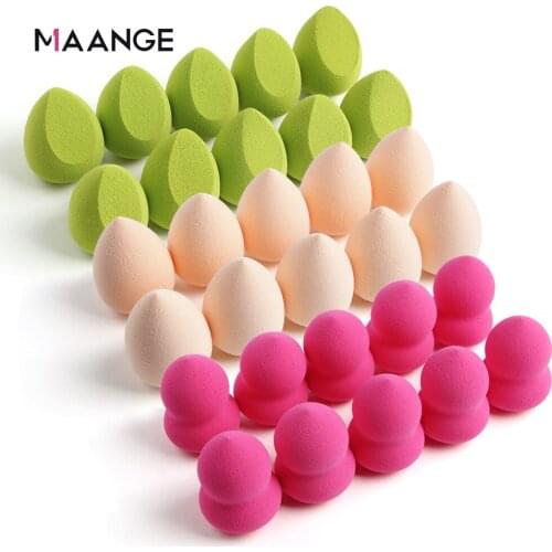 MAANGE 30 Pcs Makeup Mixer Soft Water Sponge Puff Professional Makeup Puff for Foundation Cream Concealer Smooth Makeup Sponge