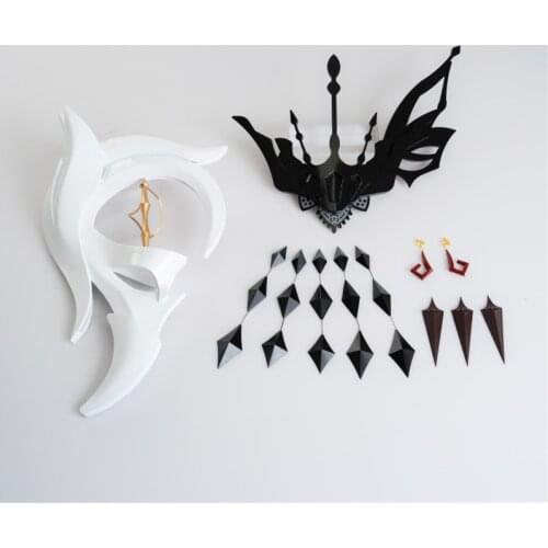 Game Genshin Impact La Signora Cosplay Mask Necklace Earrings Headdress Costume Accessories Props