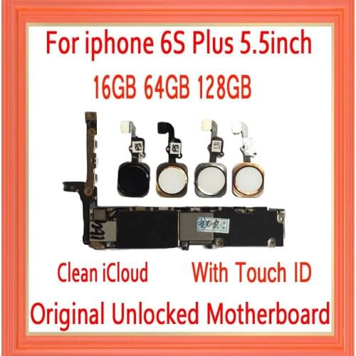 With Full Chips for iphone 6s plus Motherboard with Touch ID,100% Original unlocked for iphone 6s Plus Mainboard,Good Working