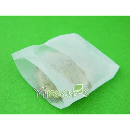 1000pcs 65 X 70mm Non-woven Fabric filter bag, Opposite Fold Close, Empty tea bag, coffee filters, herbal tea bags