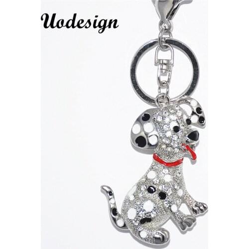New Dog Creative Lovely Cute Crystal Charm Purse Handbag Car Key Keyring Keychain Party Wedding Birthday Gift High Quality