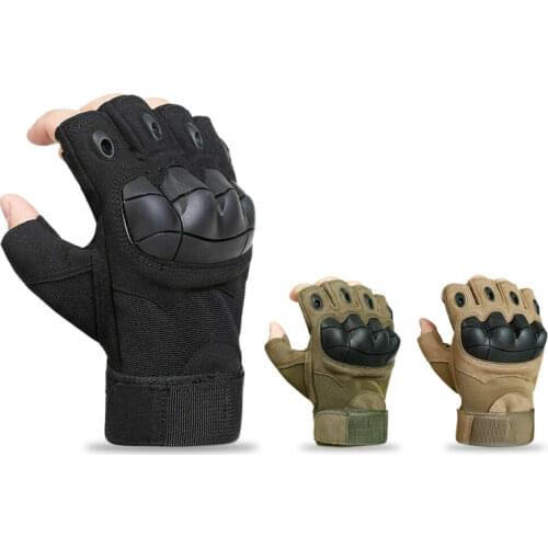 Outdoor Tactical Fingerless Gloves Military Army Shooting Hiking Hunting Climbing Cycling Gym Riding Airsoft Half Finger Gloves