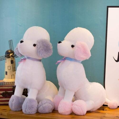 Poodle Plush Toy Pillow Cute Small Dog Doll Kids Birthday Present Xmas Gift New Stuffed Animals Cute Plush Toys For Children