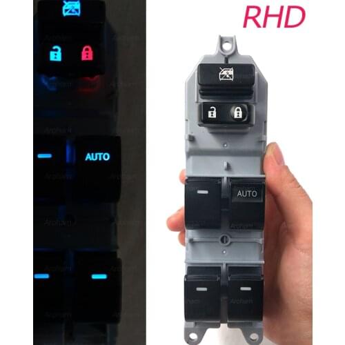 RHD Lighted LED Power Single Window Switch Backlight Right Hand Drive For Toyota RAV4 RAV 4 Camry Corolla Yaris Cruiser Vios