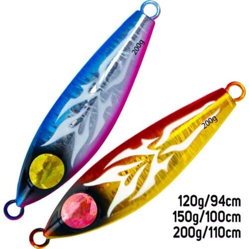 Fishing Lure Boatgame Fast Sinking Hardbait Metal Jerkbait Luminous Painting 120-200g 94-110cm Slow Shake Goods Tackle YE0192