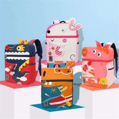 3D animal Schoolbag kids bag Cartoon Unicorn School Backpack Kindergarten children School Bags For Girls boys mochila infantil
