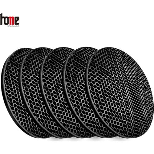 18cm Silicone Pad Pot Mat Insulation Trivet Heat Resistant Anti-Slip For Table Oven Mitts Extra Thick Hot Pads Non-Slip Home Use