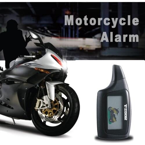 Two Way Motorcycle Alarm Security System Motorbike 2 Way Alarm Keyless Entry Anti-Theft Vibration Sensor LCD Remote