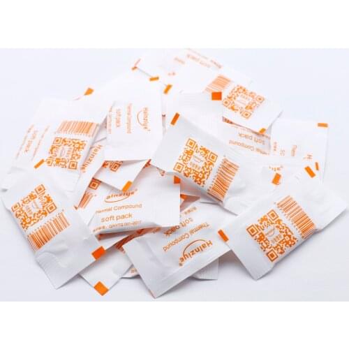 30pcs HY410 Thermal Conductive 1.42W/m-K Grease Paste Silicone Plaster Heat Sink Compound High Performance Gray Net Weight 0.5g