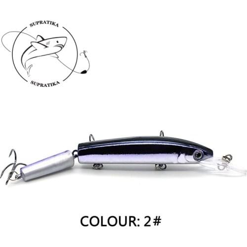 3D Eyes Anti-Corrosion Bionic 2-Segment Plastic Fishing BaitArtificial Minnow Wobbler 147mm/15.3g Fishing Lure Hard Bait