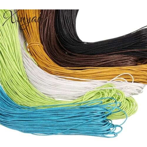 XINYAO 90m/lot Dia 1mm Cotton Waxed Cord Thread Bracelet Necklace Findings Beading Cord String For Diy Jewelry Marking F1621