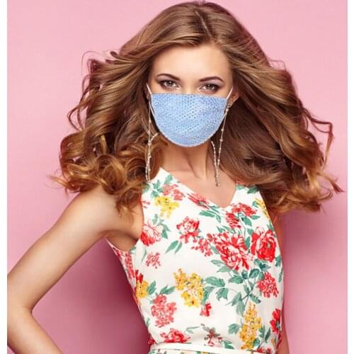 Womens Sunglasses Chain Fashion Shell Face Cover Mask Strap Lanyard Metal Masks Chain Retainer Anti Lost Face Cover Holder 70cm