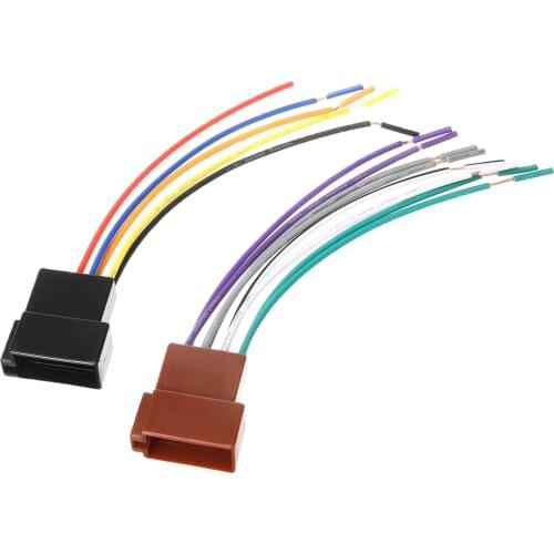 1 Pair Universal Car Stereo Female Socket Radio ISO Wire Harness Adapter Connector Car Electronics Accessories High Quality