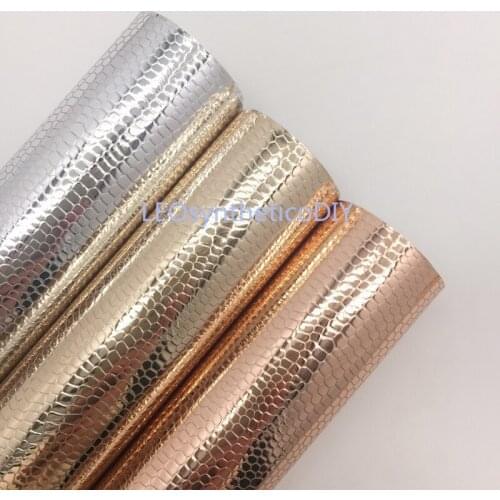 1PC 21X29CM Snake uede Faux Leather Fabric, Synthetic Leather Sheets, TPU Leather For Making Bows LEOsyntheticoDIY T340B