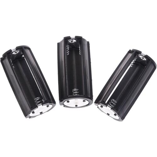 1Pcs AA To D Size No. 5 To No. 1 Battery Adapter Converter Holder Case Battery Box