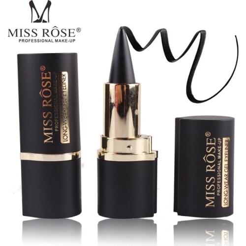 1Pc Makeup Waterproof Black Eyeliner Gel Professional Natural Rose Miss Eyes Tattoo Eyeliner Stickers T0379